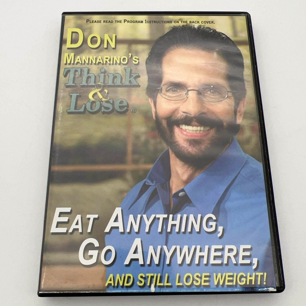 Don Mannarino Think & Lose‎ Weight Loss Hypnotherapy DVD CD Set Personal Coach